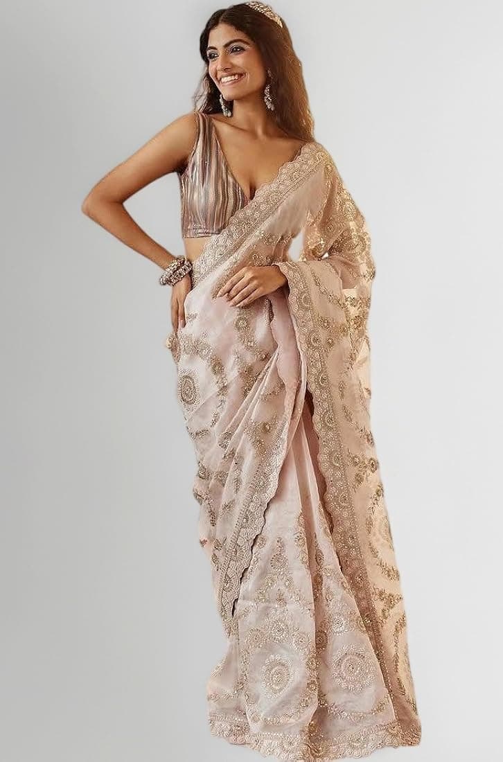 Embroidered Saree
